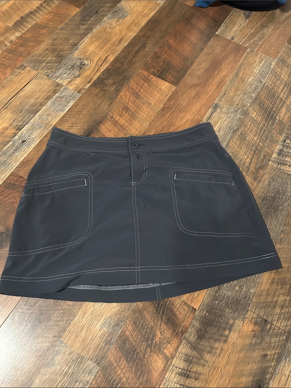 Prana Black Active Skirt with Contrast Stitching